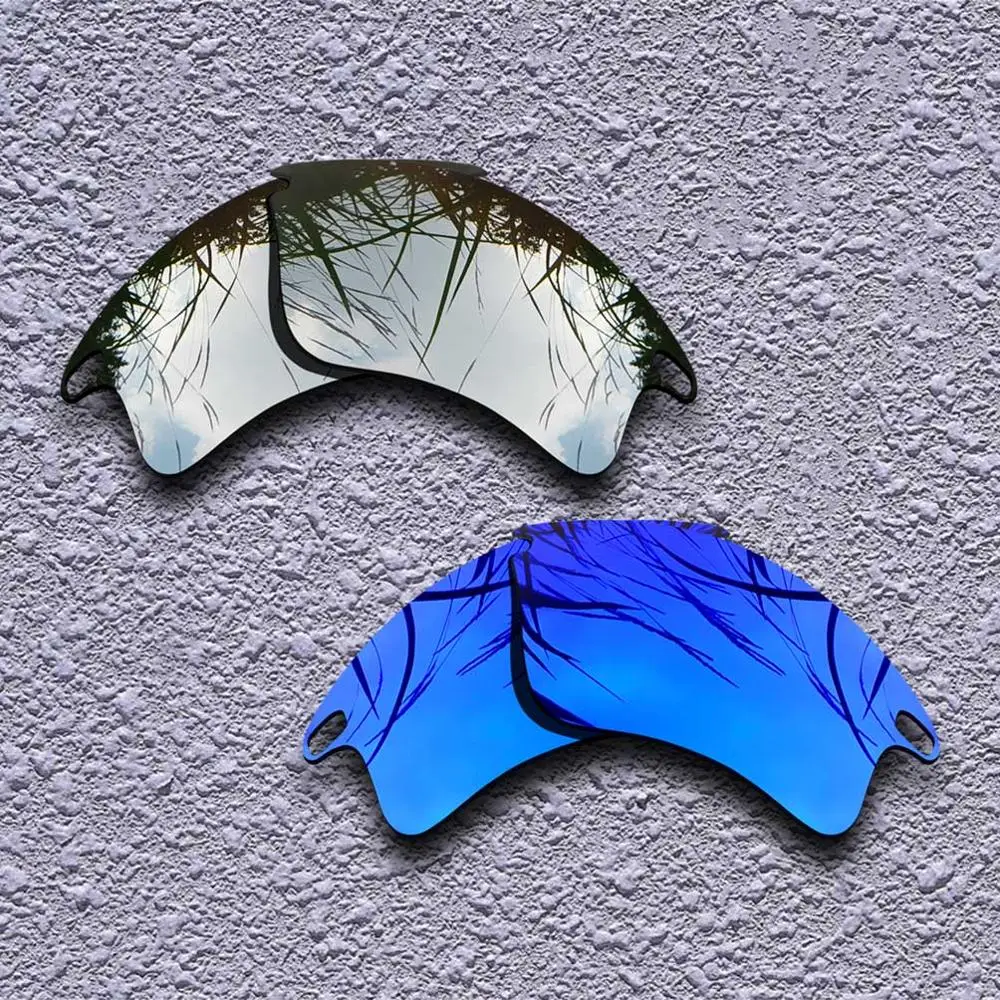 Silver-Purple 2 Pairs Polarized Replacement Lenses for Oakley Fast Jacket XL Sunglasses- Multiple Choices - Цвет линз: Silver-Purple