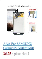Для Samsung Galaxy S5 I9600 G900F G900T G900P G900A ЖК-дисплей сенсорный экран+ Корпус Передняя рамка+ кнопка для дома