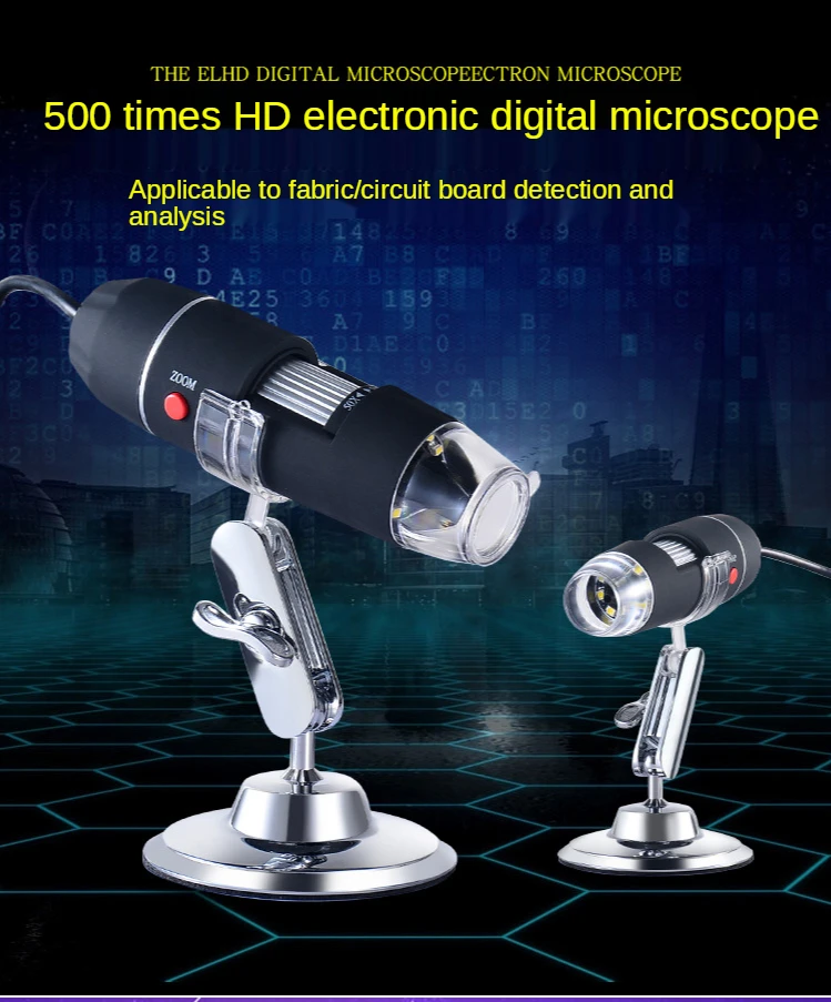 Hd microscópio digital microscópio usb microscópio eletrônico portátil digital lupa