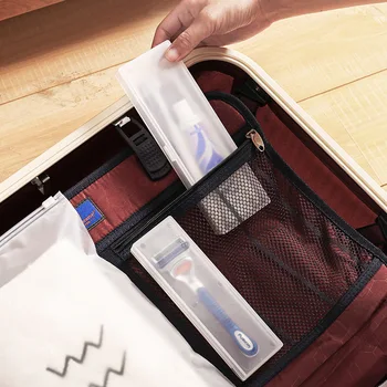 

Portable Dull Polish Dental Equipment Storage Box Small Objects Business Trip Travel Buckle Sealed Storage Box