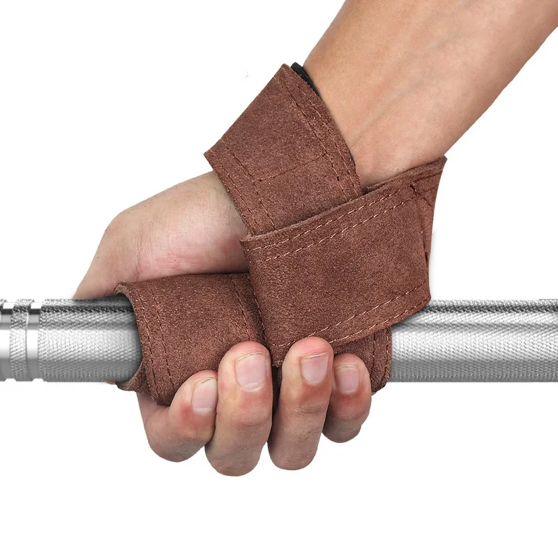 2 шт./компл. кожаный спортзал подъем ремнями защита кисти для занятий тяжелой атлетикой пояс бодибилдинг перчатки для Для женщин Для мужчин гантели для фитнеса Мощность Спорт