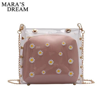 

Mara's Dream 2020 New Summer Transparent Jelly Small Bag Female Fashion Student Diagonal Bag Wild Chain Shoulder Bag