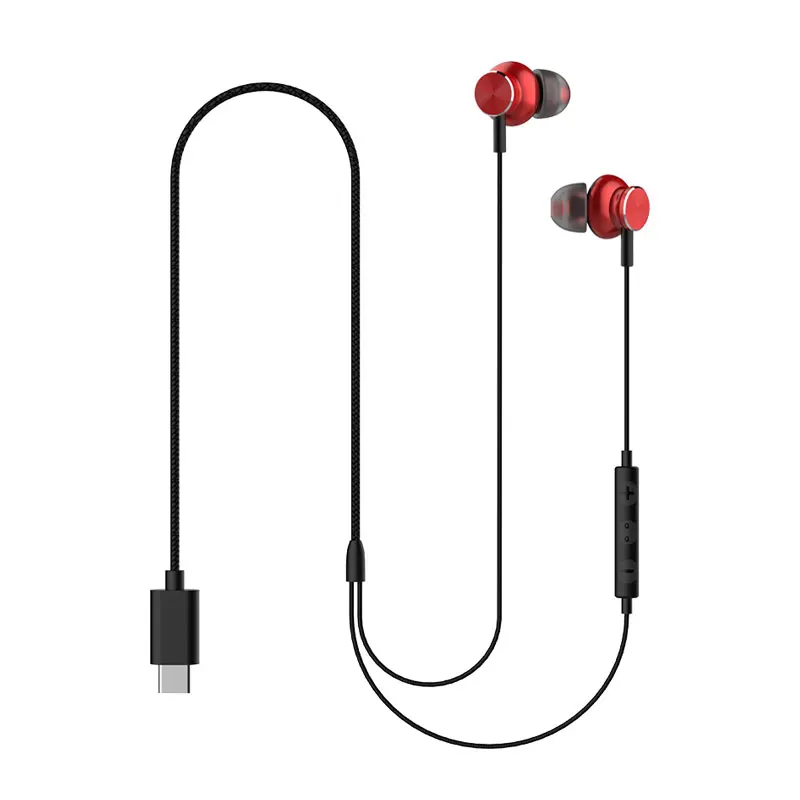 Hi Fi наушники вкладыши USB Type C новая версия гарнитура с микрофоном для Xiaomi Huawei Mate 10
