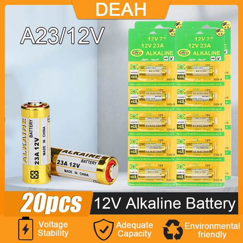 Ampère magneet Dek de tafel 20 Stks/partij Alkaline Batterij 12V 23A 23GA 21/23 A23 A23S E23A EL12 MN21  MS21 V23GA MN21 L1028 RV08 GP23A k23A Voor Deurbel  Afstandsbediening|Primaire en Droge Batterijen| - AliExpress