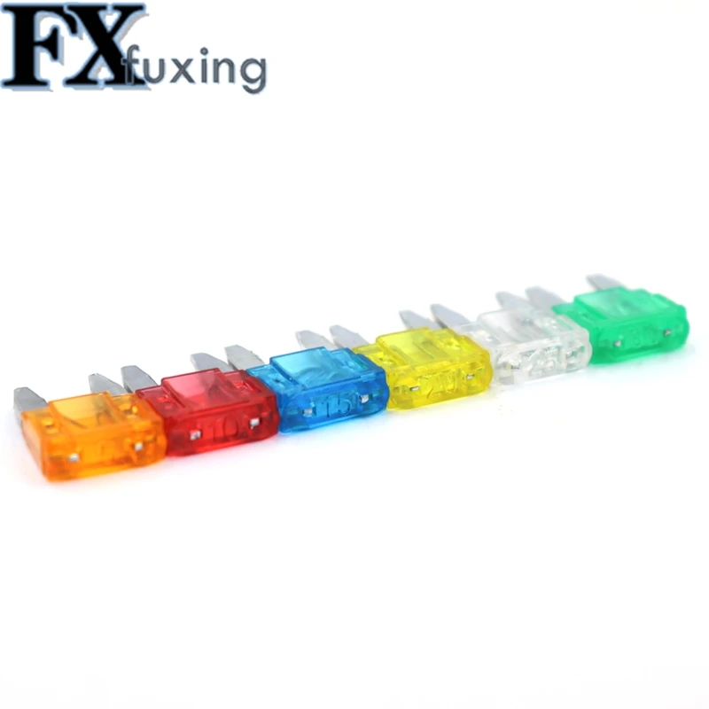 60pcs Mixed Mini Blade Fuse Zinc Alloy and Plastic Material 5A 10A 15A 20A 25 30A AMP Each 10pcs Set For Auto Car Truck