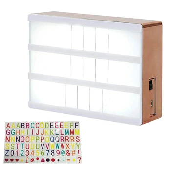 

Mini Magnetic Lightbox with Letters Numbers Symbols LED Changeable Sign USB Powered for Indoor Outdoor TP899