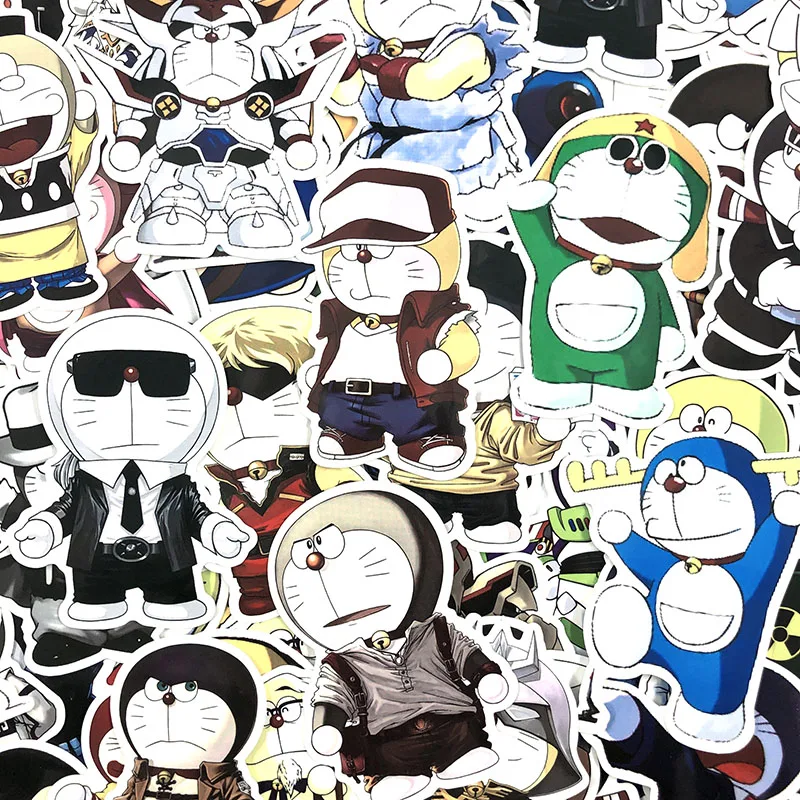 50-100 шт/упаковка Doraemon Fuuny косплей мультфильм Ins стиль наклейки для мотоцикла скейтборд велосипед креативный фотоальбом ноутбук