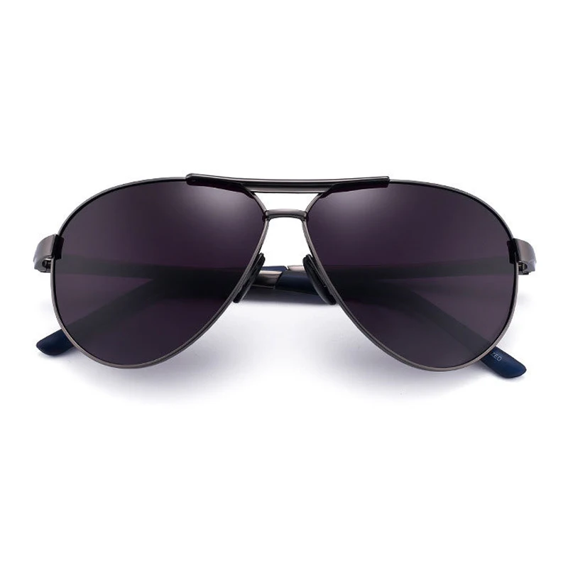 Gun-Gradient black SIMPRECT, мужские солнцезащитные очки пилота, поляризационные ретро очки для вождения, Винтажные Солнцезащитные очки для мужчин, антибликовые очки - Цвет линз: Gun-Gradient black