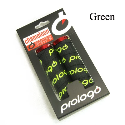 Green Prologo оригинальные силиконовые велосипедные ручки BMX MTB для горного велосипеда, руль 130 мм, Сверхлегкий, 104 г, командный выпуск, хамелеон - Цвет: Green