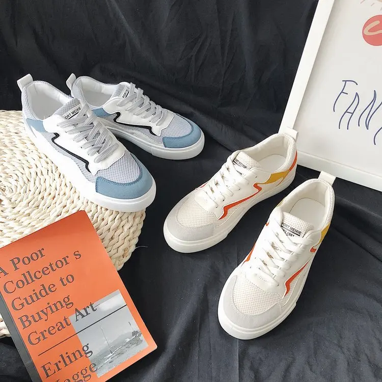 

2019 Summer New Style Mixed Colors Student Korean-style Ulzzang Harajuku Sneakers Online Celebrity Versatile Sports Footwear