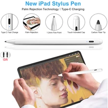 Обновленный стилус с отбраковкой ладони для iPad Pro 12,9 11 дюймов 10,2/ 6th 9,7/Air 3/Mini 5 для Apple Pencil 2