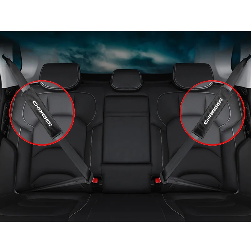 2 шт./пара ремня автокресла высокого качества обивка для Dodge Зарядное устройство интерьер автомобиля ремень безопасности, подкадка на плечо из искусственной кожи колодки