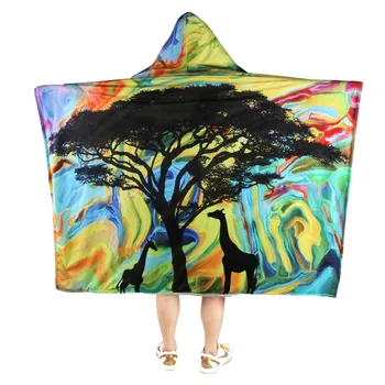 

2019 New Muslin Fleece Hooded Baby Blankets Newborn Blankets Bath Gauze Infant 3d Printed Sleepsack Stroller Cover Play Mat Baby