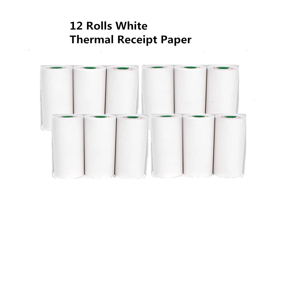 12 Rolls Paper Only GOOJPRT 80 мм бумажный беспроводной портативный прием Bluetooth Термопринтер для Android и iOS Бесплатный SDK не нужно чернил или тонер Recibos - Цвет: 12 Rolls Paper Only