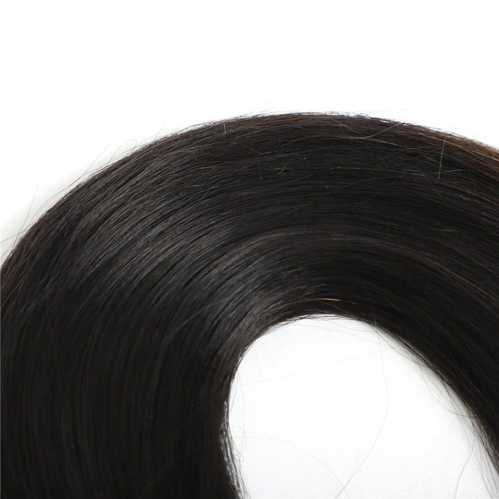 14 дюймов Омбре пряди волос прямые T27 синтетические волосы ткать для черных женщин 3 тона блонд 6 Пряди дело