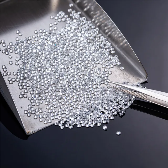 1.25mm ~ 3mm 4mm DEF Color VVS VS SI Synthetic Man Made Loose Round Melee HPHT Lab Grown Diamonds 3