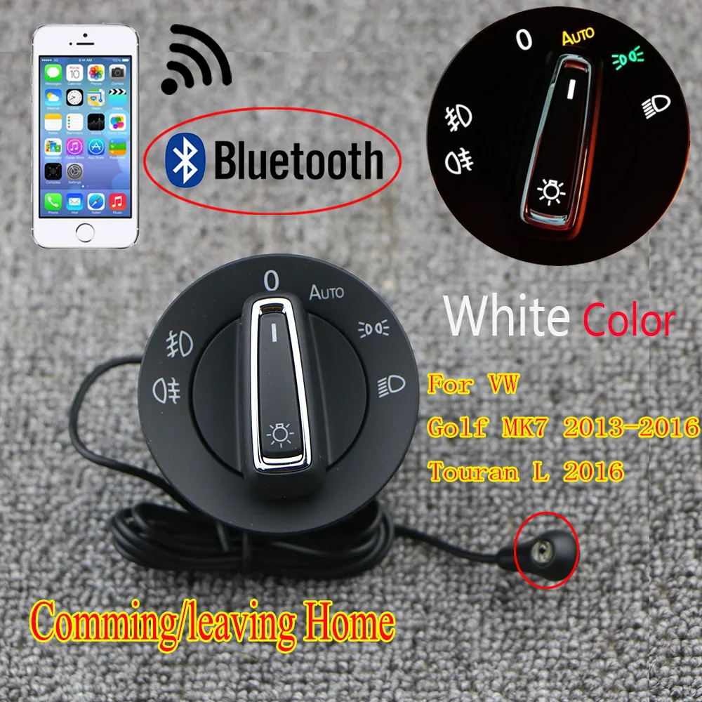 Белый 5G0941431 Bluetooth автоматический головной светильник, светильник, переключатель, модуль датчика, обновление для VW Golf MK7 2013- Touran L