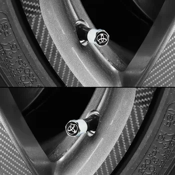 

4 PCS Car Wheel Tire Valve Caps protection Case For toyota corolla chr auris rav4 yaris avensis Car sticker accessories