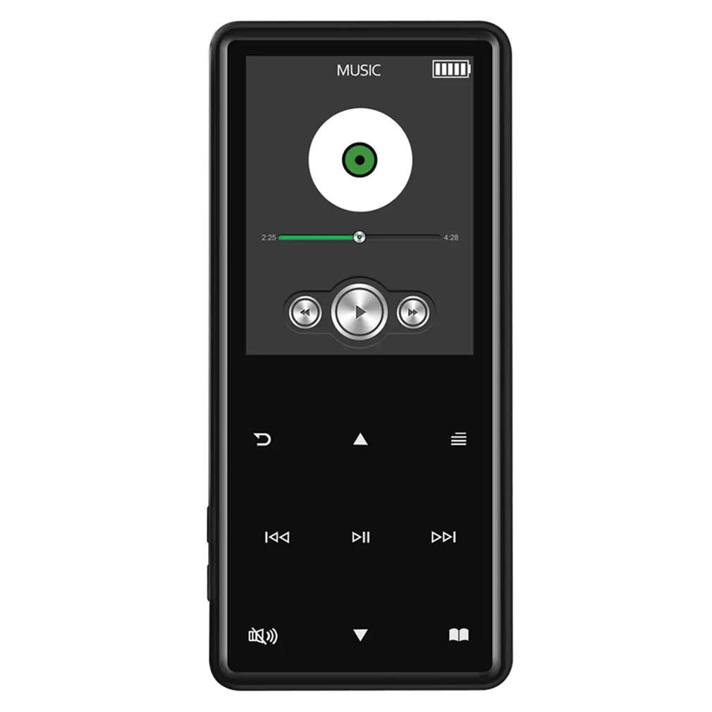 Black X2 MP4 vedio-плеер с громкоговоритель Bluetooth экран и встроенный 16 ГБ Портативный MP3 walkman с FM/запись - Цвет: Black