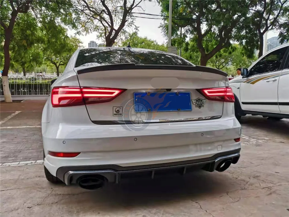 Идеальный фитинг для заднего диффузора RS3 для A3- Sport Edition хэтчбек только с выхлопами из нержавеющей стали