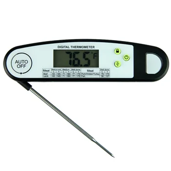 

Digital BBQ Cooking Grill Household Foldable Kitchen Food Thermometer Candy Probe Meat Backlight Electronic Waterproof