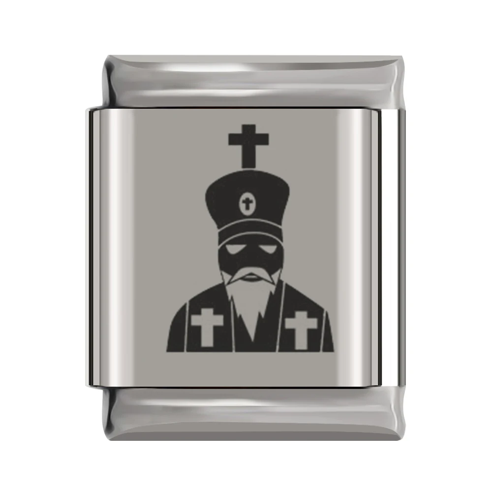 G Hapiship, мужская мода,, Маргаритка, религия, Godliness, шарм, подходит для 13 мм, браслет, серебро, нержавеющая сталь, ювелирное изделие, DJ177 - Окраска металла: G