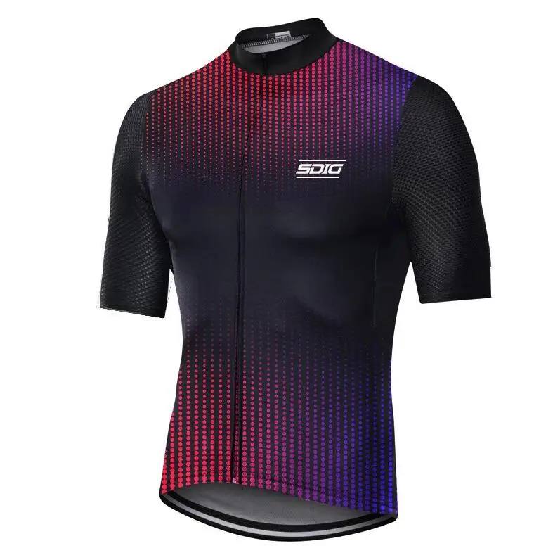 Updated Version colorburn PRO TEAM AERO Short Sleeve Cycling Jerseys Summer Ropa Ciclismo Road Speed Bike Shirt - Цвет: picture color