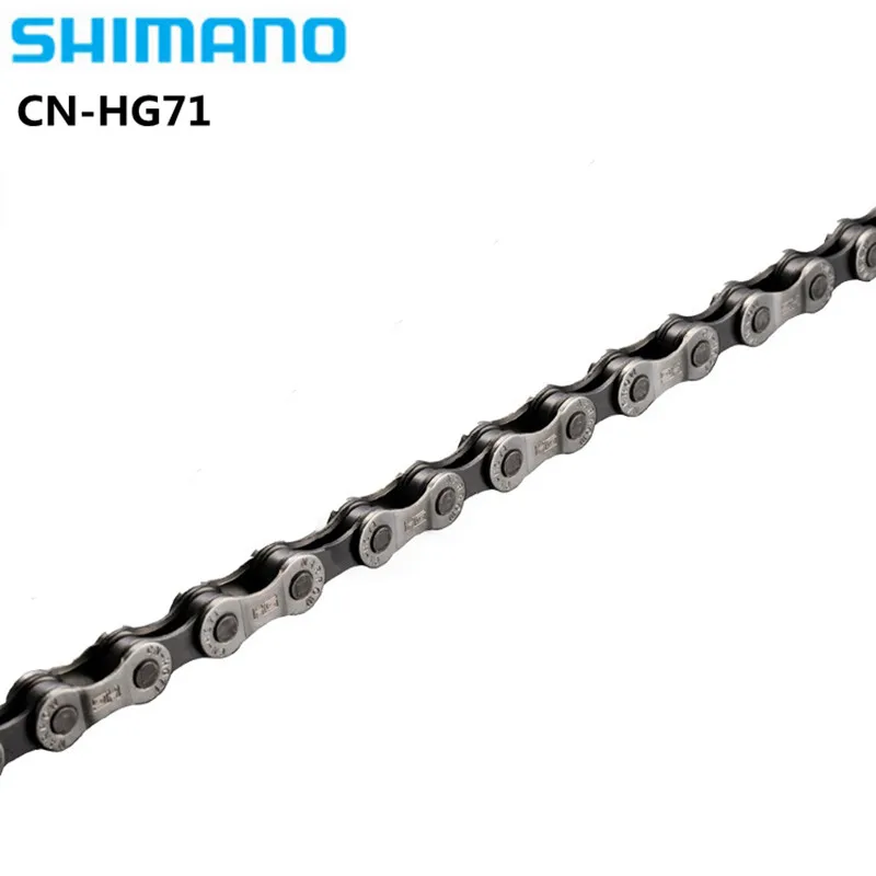 SHIMANO CN-HG71 цепь MTB горный велосипед bi велосипедная цепь 6S 7S 8S 21/24S скоростная велосипедная цепь 110 звеньев HG71 обновленная модель HG50 - Цвет: 110L