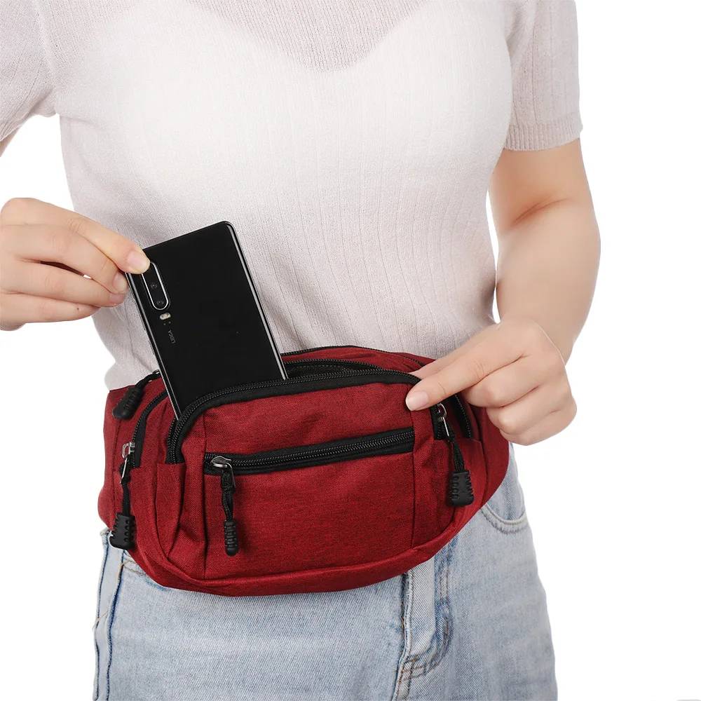New Fashion Polyester Waterproof Cycling Bum Bag Outdoor Phone Anti-theft Pack Belt Bags Sports Running Waist Pocket Jogging