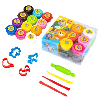 

Plasticine Color Light Clay 12-color Cups Filled Space Colored Mud Ultra-Light Clay Kids Space Mud Gift Clay Toy Set Plasticine