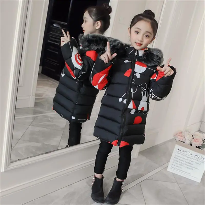 New baby Girls Winter Coat 5 to 14 Years Hooded Children Patchwork Down Baby Boy Winter Jacket Boys Kids Warm Outerwear Parks