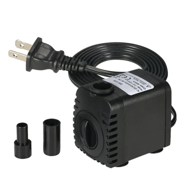 

600L/H 8W Submersible Water Pump for Aquarium Tabletop Fountains Pond Water Gardens and Hydroponic Systems with 2 Nozzles