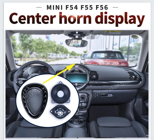 מרכז קונסולת רמקולים כיסוי עבור BMW מיני F54 F55 F56 סדרת בינוני באיכות גבוהה רמקול Hifi הטוויטרים כיסוי במכונית קרן-2