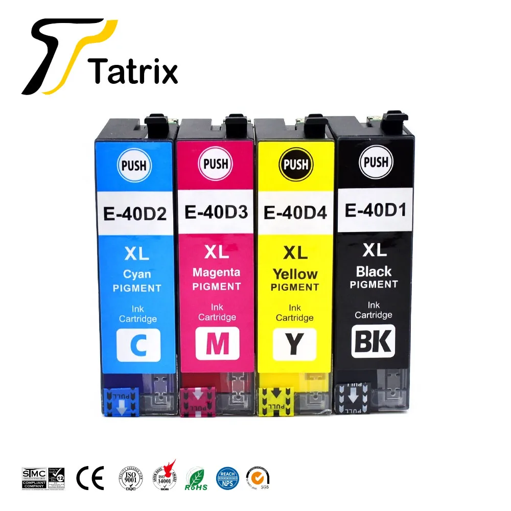Tatrix T40D1 T40D2 T40D3 T40D4 Premium Color Compatible Printer Inkjet