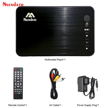 MKV RMVB용 미니 풀 HD 미디어 멀티미디어 플레이어, 1080P USB 외장 HDD 미디어 플레이어, SD U 디스크 HD VGA AV 출력