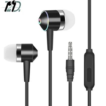 

1pcs Universal Mobile Phone Headset In-ear Mobile Phone Headset Line Control Subwoofer With Wheat Earphones For iPhone Xiaomi