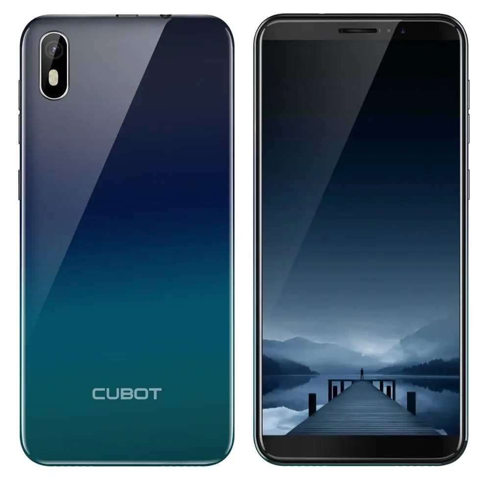 Смартфон Cubot J5, Android 9,0, телефон, 5,5 дюймов, 18:9, полный экран, MT6580, четыре ядра, 2 Гб ram, 16 ГБ rom, телефон, две sim-карты, 2800 мАч, 3G - Цвет: Gradient