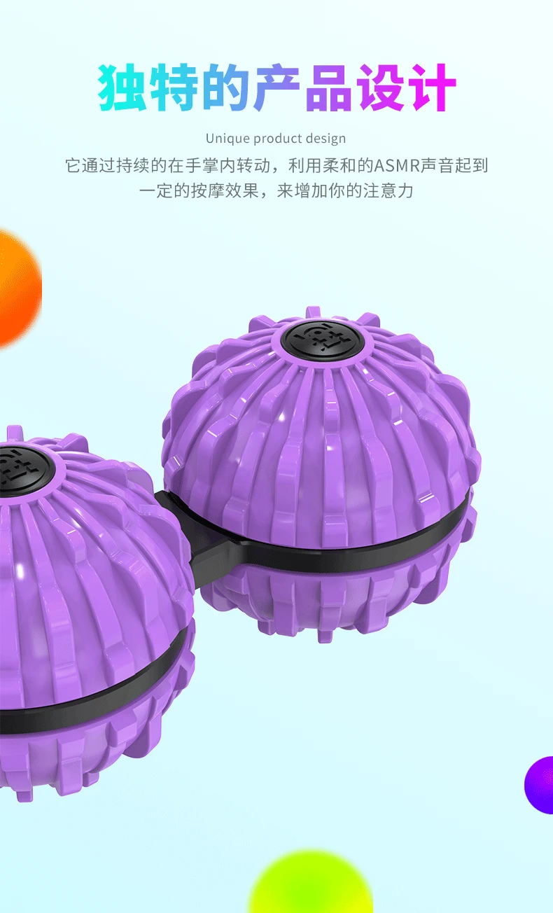 Abs Good Luck Spinner Massage Ball Conjoined Massage Ball Palm Ball Anti Street Adult Toys Gift