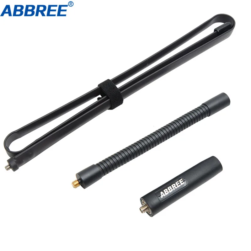 ABBREE AR 152G Gooseneck SMA Female 144/430MHz VHF UHF двухдиапазонная тактическая антенна для Baofeng UV 5R