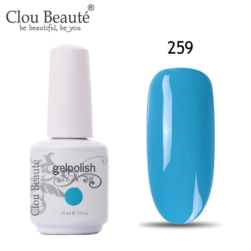 11259 Clou Beaute 15 мл Гель-лак для ногтей 131 чистые Зимние Цвета Длительный Гибридный гвоздь Гель-лак Hybird дизайн праймер для ногтей - Цвет: 11259