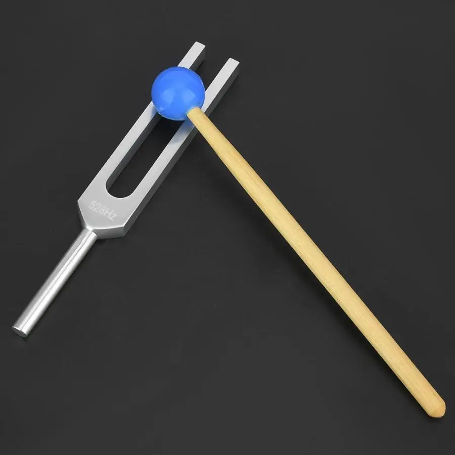 Aluminum Alloy 4096Hz Tuning Fork for Healing with Chakra Hammer and Bag Set Tuning Fork with Hammer