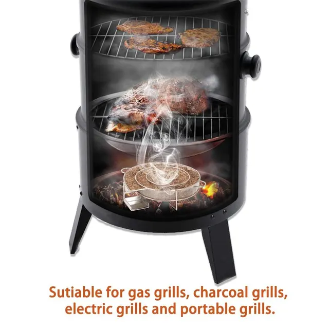 Hideg Füstgenerátor A Grill Fa Forgács Dohányzó Doboz Por Forró És Lazac Hús Főzés Rozsdamentes Bbq Szerszámok - Image 6