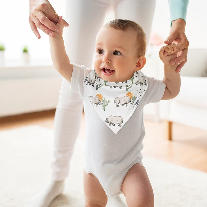 Babero bandana para bebé, babero para Navidad, baberos de bebé, niños y  niñas, súper absorbente, 100% algodón orgánico, conjunto de regalo para  bebés