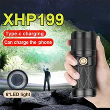 

Super Bright XHP199 Powerful Flashlight Rechargeable Led Torch USB XHP90 High Power Led Flashlights Tactical Outdoor Flash Light