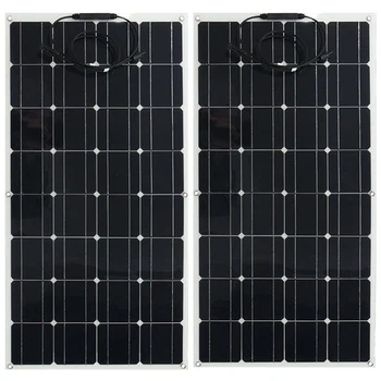

solar panel 300w 200w 100w 400w 12V volt panel solar flexible monocrsytalline solar cell for car marine solar battery 12v/24v