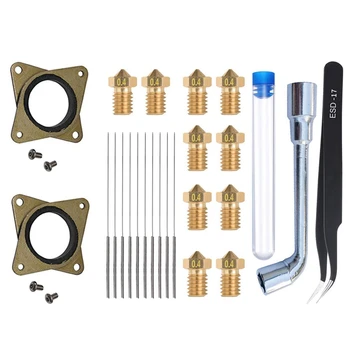 

1 Set Upgraded 17 Vibration Dampers with M3 Screw-Cnc & 1 Set Nozzle Cleaning Kit Cleaning Needle Tweezers Wrench