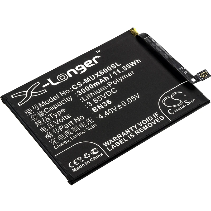 Обновленная батарея Cameron Sino для Xiaomi M1804D2SC M1804D2SE M1804D2SG | Мобильные телефоны и