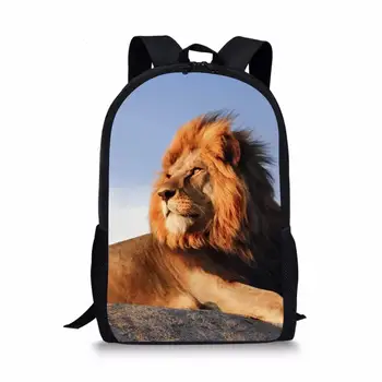 

Newest 3D Lion King Bag Animal Pattern Youngster Kids Girls Fashion Trave Bags School Backpack Zaino Stampa Leone Drop Shipping