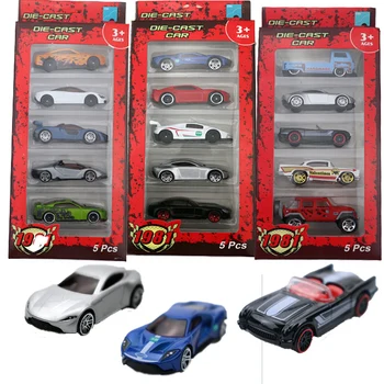 

1:64 5Pcs Alloy Car Toy Fast And Furious Diecast Sport Car Toys for Boy Toy Cars Collection Model