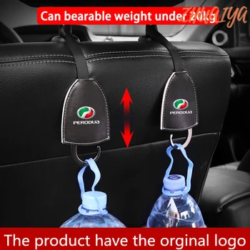 

2pcs Car Organizer Seat Back Hooks Vehicle Hidden Headrest Hanger Car Accessories Storage Hanger Car Hooks For Perodua LOGO